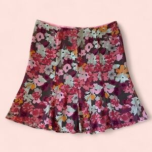 Vintage Y2K Pink Floral Mini Skirt